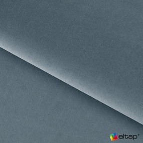 Modrá čalúnená dvojlôžková posteľ s úložným priestorom s roštom 180x200 cm Plissa – ELTAP