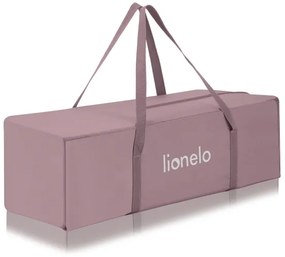 Lionelo - Cestovná postieľka LAURA Ružová (telová)