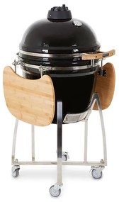 Kamado Keramický gril KLASIK SET 50cm Čierny Glassy