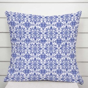 Biante Dekoračná obliečka na vankúš TF-118 Modro-biely vzor Maroko 50 x 60 cm