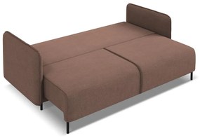 Ružová rozkladacia/s úložným priestorom pohovka 226 cm Luana – Makamii