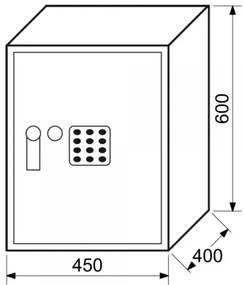 Nábytkový sejf RS 60, elektronický zámok