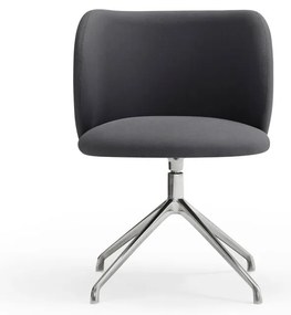 Tmavosivé čalúnené jedálenské kreslo Mogi – Teulat