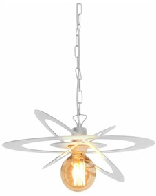 Luster na reťazi STAR 1xE27/15W/230V biela