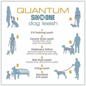 Kurgo® Quantum 2.0 Vodítko pre psov, oranžová