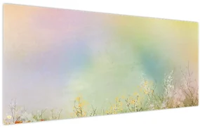 Obraz - Maľovaná lúka 2 (120x50 cm)