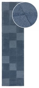 Behúň Moderno Checkerboard Blue, 60x230, modrá, chodba / predsieň, Flair Rugs