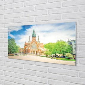 Obraz na akrylátovom skle Katedrála krakow 100x50 cm