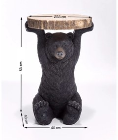 Animal Bear príručný stolík o 33 cm hnedý