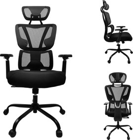 Kancelárska stolička ERGO - čierna - nosnosť 140 kg