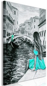 Artgeist Obraz - Far Dreams (1 Part) Vertical Blue Veľkosť: 20x30, Verzia: Na talianskom plátne
