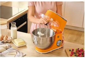 Sencor - Kuchynský robot s nerezovou miskou 1300W/230V oranžový