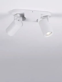 Minimalistické bodové svietidlo Esto 2 Biela