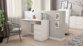 Komoda so 3 zásuvkami Carlos, biela, 120 cm