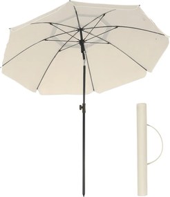 Slnečník SOLARA, Ø200cm, béžová SongmicsHome