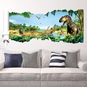 Veselá Stena Samolepka na stenu na stenu Dinosaure a Tyranosaure