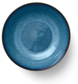 Čierna/modrá servírovacia miska z kameniny 1,8 l Gastro Dark Blue/Black – Bitz