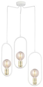 Jupiter 1822 - PI3 E27 - Luster na lanku PONTI 3xE14/40W/230V biela