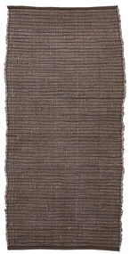 House Doctor Bavlnený koberec Chindi Brown 160x70 cm