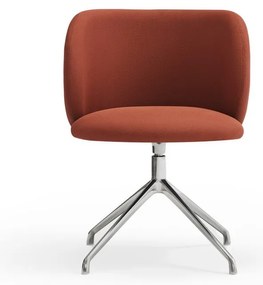 Čalúnené jedálenské kreslo v tehlovej farbe Mogi – Teulat