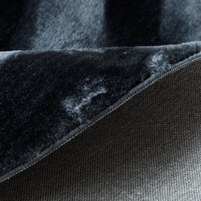 Dywany Łuszczów, Kusový koberec Visco Rabbit Dark grey 5 kruh, 200x200 (priemer) kruh, šedá, detská izba