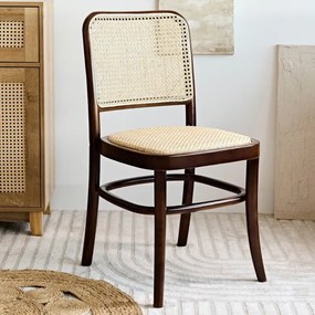 Jedálenská stolička LEGNO béžová / hnedá 871387