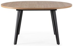 Okrúhly rozkladací jedálenský stôl v prírodnej farbe ø 120 cm Cleo – Marckeric