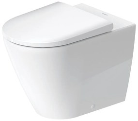 DURAVIT D-Neo samostatne stojace WC Rimless ku stene, s hlbokým splachovaním, 370 x 580 mm, biela, s povrchom WonderGliss, 20030900001