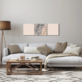 Obraz - Ilustrovaný list N⁰2 (s hodinami) (90x30 cm)