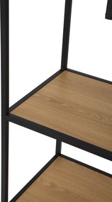 Noela Knižnica regál asymetrická ARCANA 185x135 prírodná