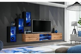 Obývacia Stena Switch Xxii Čierna/Wotan