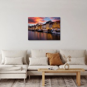 Obraz - Nyhavn, Kodaň (70x50 cm)