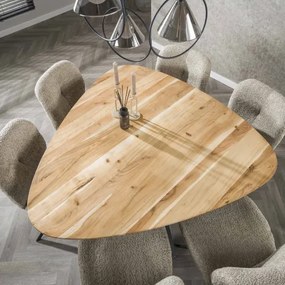 Jedálenský stôl 29-65 135x135cm Triangle Masív drevo Acacia  - Komfort-nábytok