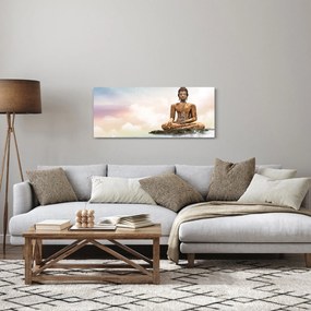 Obraz - Budha dozerajúci na zemi (120x50 cm)