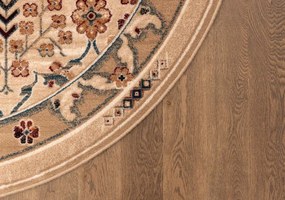 Koberec Agnella Isfahan Amara svetlobéžový kruh