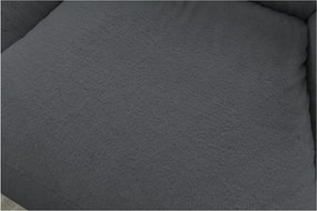 Tmavosivý sedací vak z umelej kožušiny Lilibet – Bobochic Paris