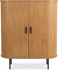 Komoda Trish 100 cm dub prírodný/čierna
