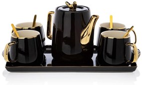 Čajový/kávový set Noah Black Gold