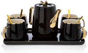 Čajový/kávový set Noah Black Gold