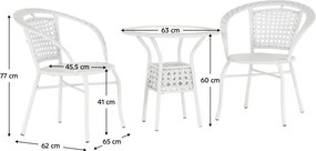Záhradný ratanový set 1+2 Jenna. Vlastná spoľahlivá doprava až k Vám domov. 1016104
