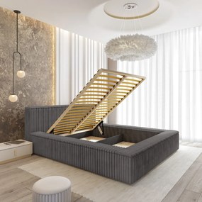 ČALÚNENÁ POSTEĽ SANTI 180x200 VITO 16 ŠEDÁ