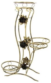 Stojan na kvety 100x70 cm zlatá