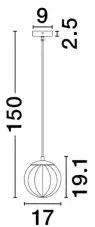 Minimalistický luster Abbacus A