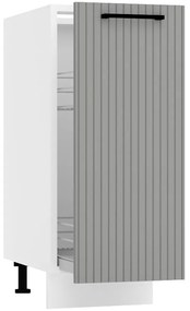 Skrinka do kuchyne Kate d30 cargo + kos šedá mat