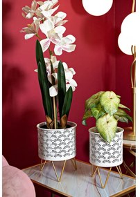 Kovové stojany na kvety 2 ks ø 16 cm (výška 20 cm) Carly – Mauro Ferretti