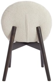 Krémovobiele čalúnené jedálenské kreslá v súprave 2 ks Sinosa – Light &amp; Living