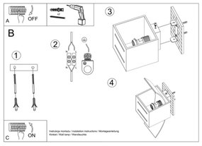 Nástenné svietidlo LORETO 1xG9/40W/230V čierna