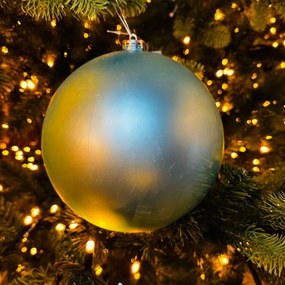 DECOLED Plastová guľa, 10 cm, svetlomodrá, 6x matná