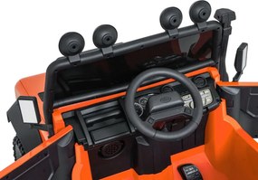 Elektrické autíčko Land Rover Defender 110 SVX oranžové