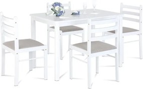 Sconto Jedálenská zostava KAJMAN biela